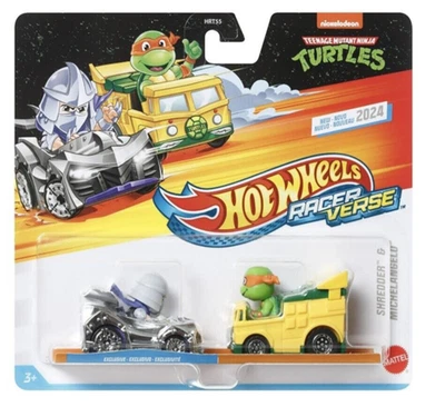 Hot Wheels Racer Verse Teenage Mutant Ninja Turtles Shredder vs Michelangelo - Image 1 of 2