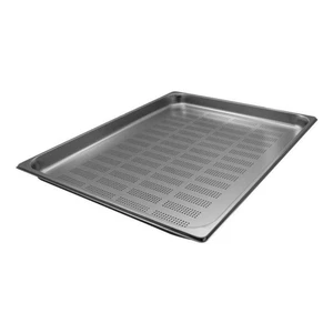 Perforated Gastronorm Basin 2/1 63x53x4 cm Steel - Flat Baking Tray - Picture 1 of 1