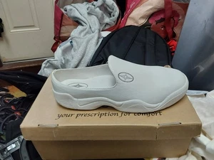 Nib Shoe Rx Womens Leather White Nure Clog Rubber Sole 10.5 - Picture 1 of 1