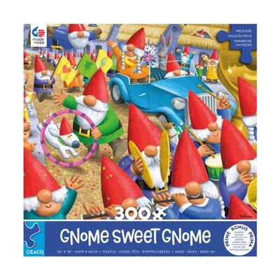 Ceaco Puzzle Gnome Sweet Gnome - Gnome Parade (300 Pieces) New - Image 1 of 2