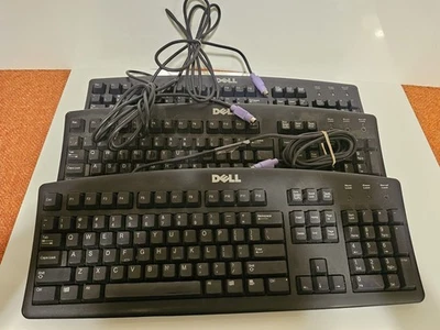 Lot of 3 DELL Keyboards Rt7d20 and Sk8110 Good Working Condition Vintage - Image 1 of 4