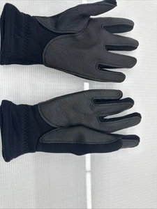 USMC Issue DRESS GLOVES Unisex Marines Black fleece leather Small Carter Ent - Picture 1 of 4