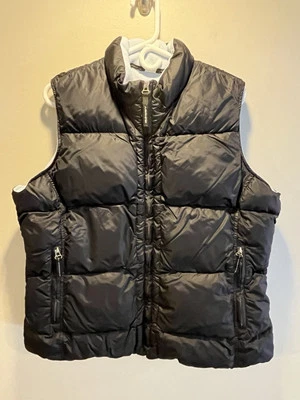 Chaleco Old Navy para mujer XL negro acolchado bolsillos con cremallera completa usado en excelente estado forro polar Foto 1 de 4