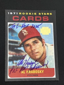 2001 Topps Archives AL HRABOSKY On Card Auto!! Reprint of his '71 Rookie Card!! - Picture 1 of 2