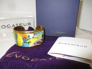 DESIGNER EVOCATEUR MARI G KEY WEST ABSTRACT 1.5" CUFF BRACELET MG-146 RETIREDNOS - Picture 1 of 5