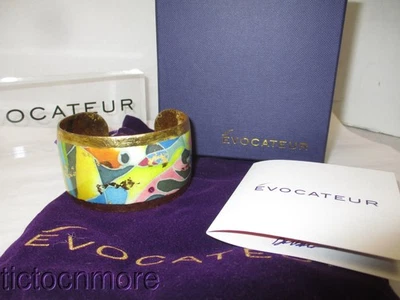 DESIGNER EVOCATEUR MARI G KEY WEST ABSTRACT 1.5" CUFF BRACELET MG-146 RETIREDNOS - Image 1 of 4