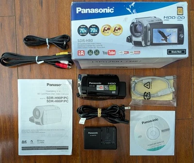 1 Panasonic SDR-H80 60 GB Camcorder -  Black - Image 1 of 4