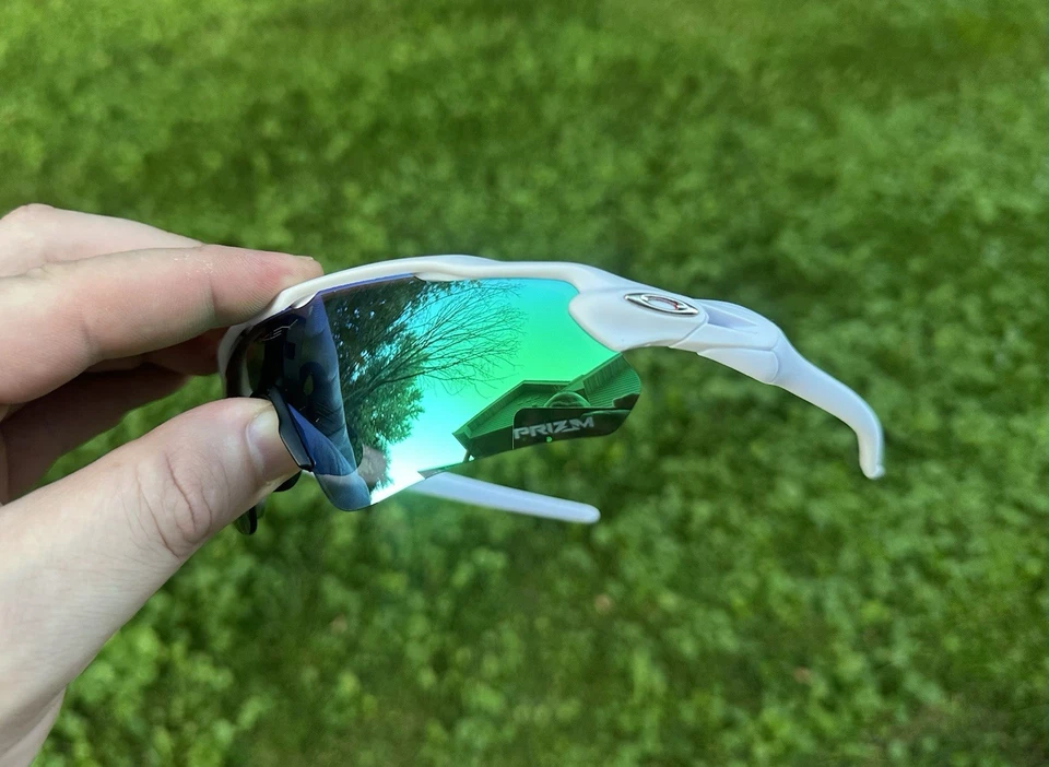 Gafas de sol Oakley Radar Ev Path 9275 Prizm con estuche blanco/verde Foto 1 de 4