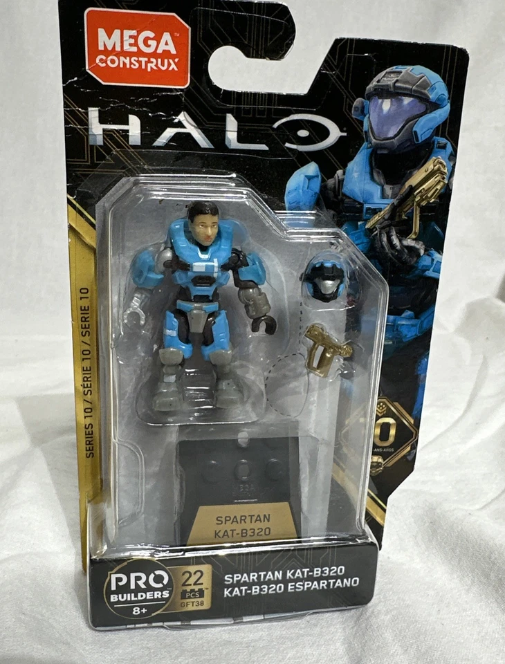 МИНИФИГУРКА HALO SERIES 10 MEGA BLOKS CONSTRUX UNSC SPARTAN KAT-B320 GFT38 НОВАЯ НЕРАСПАКОВАННАЯ - Изображение 1 из 3