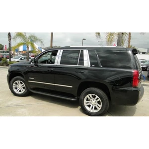 Moldura lateral estilo fábrica de acero inoxidable de 4 piezas para Chevy Suburban 2015-20 - Imagen 1 de 4