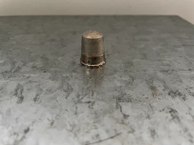 Vintage Solid Silver Thimble Birmingham Possibly James Swann & Son 1957 - Image 1 of 4