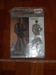 Vintage Burda Swing Rock Jacke Anzug Muster 5875 Gr. 10-18 selten ungeschnitten OOP - Bild 1 von 2