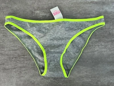 Винтажный Victoria's Secret розовый хлопок экстра заниженной бикини трусики S новый с Ярлыками - Изображение 1 из 4