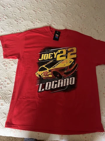 2020 JOEY LOGANO #22 PENNZOIL SHELL RED CAMBER NASCAR TEE SHIRT -XL- NWT Cover