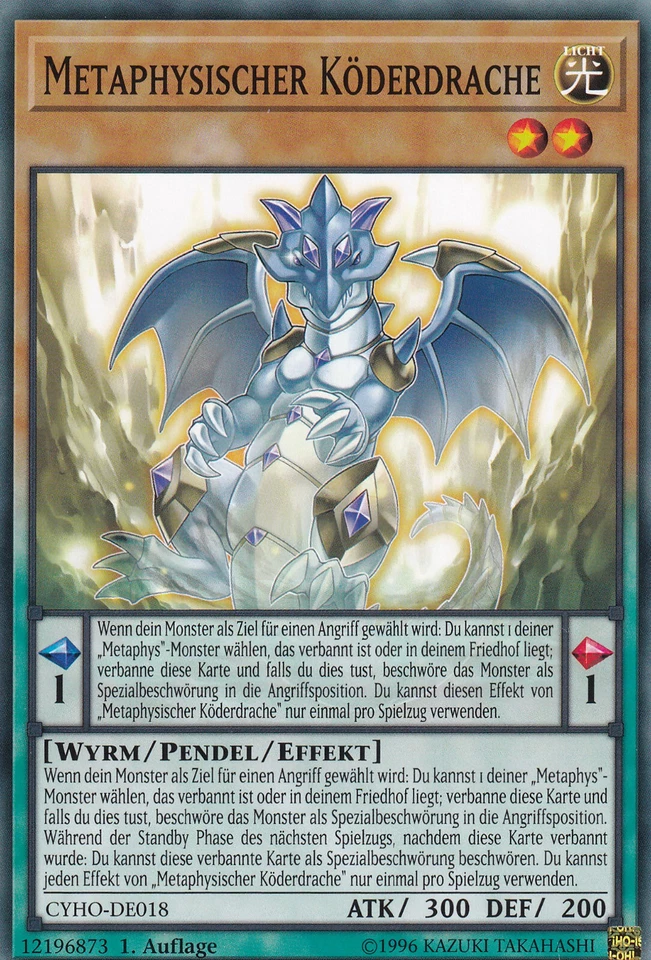 Yu-Gi-Oh CYHO-DE018 Metaphysischer Köderdrache 1 Aufl. Common NM - Bild 1 von 1