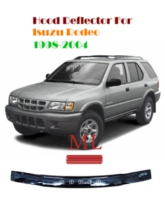 For Isuzu Rodeo 1998–2004 Hood Deflector Guard Bug Shield Bonnet Protector - Picture 1 of 8