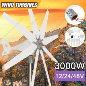 Generatore magnetico turbina eolica 3000 W mulino a vento controller di carica - Foto 1 di 14
