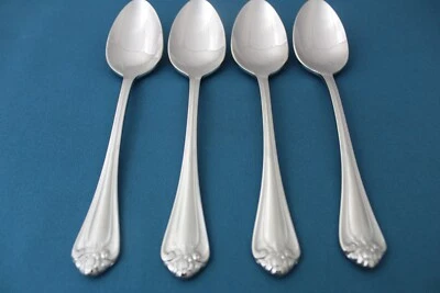 4 cucharas soperas ovaladas Reed & Barton ROSELAND 18/10 acero inoxidable China NUEVA 6 3/4" Foto 1 de 4