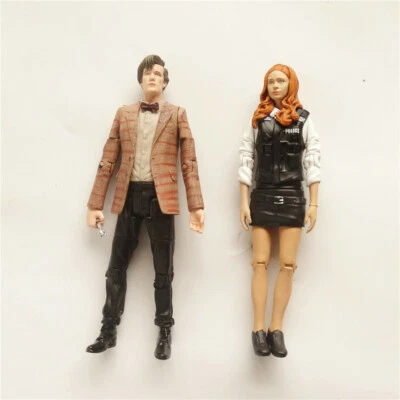 lot of 2 Doctor Who the Eleventh 11th doctor Amy Pond Police Action figure 5.5" - Image 1 of 4