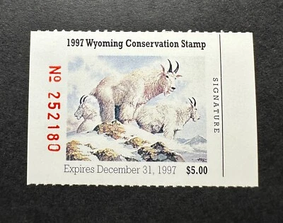 WTDstamps - 1997 WYOMING - State Duck Stamp - Mint OG NH - Image 1 of 2