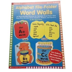 Alphabet File-Folder Word Walls PK-2: 26 Reproducible Patterns PB Teacher - Picture 1 of 6