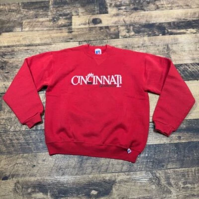Russell Athletic Cincinnati Bearcats Sudadera Universitaria Vintage Juvenil XL Roja Foto 1 de 4