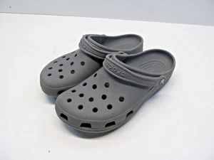 Crocs Erwachsene Größe Herren 9 Damen 11 Slipper Schuhe Freizeit Komfort Grau Clogs - Bild 1 von 3