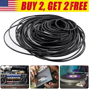 50 STCK. Vierkant Gummi Antriebsriemen Ersatz für Kassettenspieler Recorder Reparatur - Bild 1 von 11