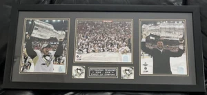 2008-2009 Pittsburg Penguins Stanley Cup Champions Panoramic Photo Glass Frame - Picture 1 of 4