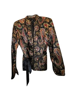 MSK Womens sz S POLYESTER PAISLEY PRINT JACKET - Picture 1 of 4