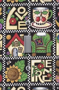 MARY ENGELBREIT LOVE HOME FAMILY Image on Light Switch Plate & Outlet Covers - Picture 1 of 26