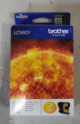 Tintenpatrone Brother LC980Y Gelb Neu OVP Original DCP-145C Rg MwSt MHD: 04.2017 - Bild 1 von 3