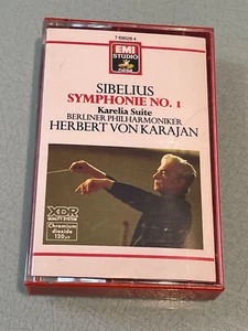 Sibelius - Symphony No. 1 - Herbert Von Karajan - Audio Cassette Tape Album 1981 - Picture 1 of 5