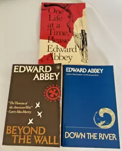 🍒 Edward Abbey 1st Edition Paperback LOT Beyond the Wall Down the River *G+*🍒 - Picture 1 of 10