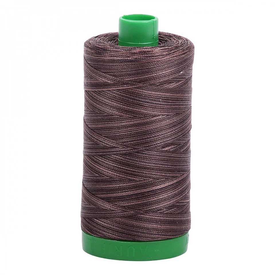 A1140-4671 Mako Cotton Embroidery Thread 40wt 1094yds Variegated Brown - Image 1 of 1