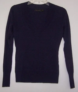 THE Limited 50% merino wool S Sweater dark purple very nice condition - Picture 1 of 3