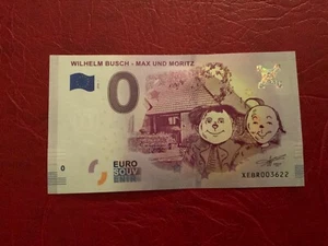 0 Euro Schein Wilhelm Busch - Max Und Moritz 2018 - 1 Euro Tourist Souvenir - Bild 1 von 1