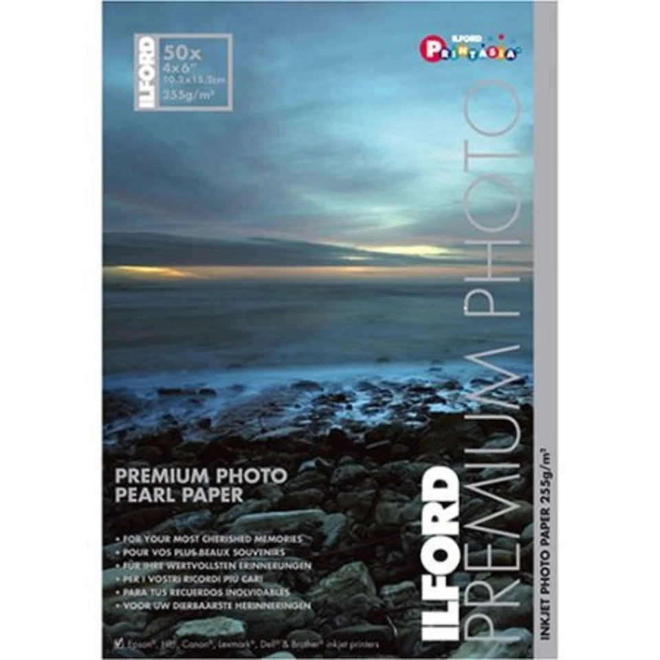 Luster Photo Paper Ilford 4x6x50 Sheets for Epson Canon HP all inkjet printers - Image 1 of 2