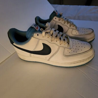 Zapatos Nike Air Force 1 '07 Low White Deep Royal Blue DA8478-100 para hombre talla 12 Foto 1 de 4