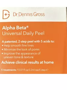 5x Dr. Dennis Gross Alpha Beta UNIVERSAL DIARIO PEELING FACIAL 2 PASOS EXP 02/23 - Imagen 1 de 2