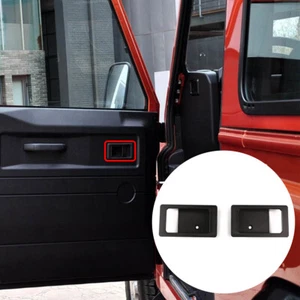 For Land Rover Defender 2004-18 Inner Door Bowl Replacement Alloy Black 2PCS - Bild 1 von 6