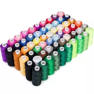 60 Rolls Sewing Threads Kit, 400 Yard per Polyester Thread Spools for Sewing ... - Picture 1 of 7