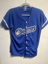 Large Womens Jersey Mexico Charros de Jalisco 100% Polyester Blue