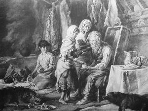 c1893 SHETLAND Druck - SHETLAND GASTFREUNDSCHAFT Leben in Shetland von Frank Barnard - Bild 1 von 5