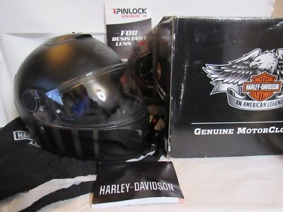 Harley-Davidson Mens Camelot Sun Shield S08 FullFace Helmet Med Black 98352-19VX - Image 1 of 4