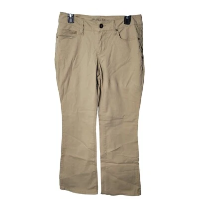 Pantalones caqui Faded Glory para mujer talla 8P tostados lisos corte bota Foto 1 de 4