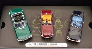 Corgi 1/43 Scale Model Cars TC00004 - Triumph Collection. Stag, Spitfire TR6 - Picture 1 of 6