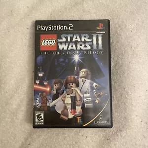 LEGO Star Wars II: The Original Trilogy (PlayStation 2) PS2 Juego Caja Etiqueta Negra - Imagen 1 de 3