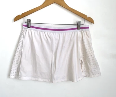 Falda TRINA TURK RECREATION Blanca Falda Corta Cremallera Lateral Bandas Cintura Talla XL Foto 1 de 4