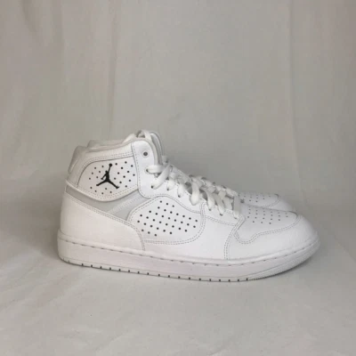 男子 Air Jordan Access 复古 Mid 篮球 白色 AR3762-100 9.5 码 无盖 — 第 1/4 张图片